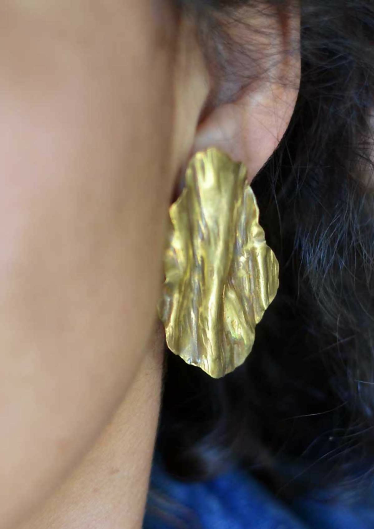 Aros corteza Bronce grandes