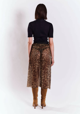 Falda plisada Pantera
