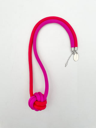 COLLAR BOLA rojo/fucsia normal