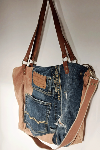 cartera TOTE MID mezclilla