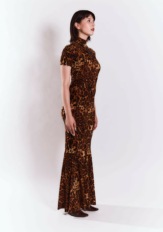 Vestido Felina Café