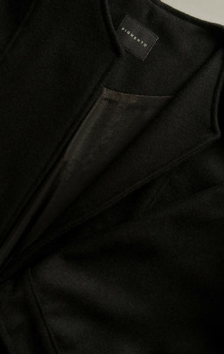 Wool coat with patch pocket