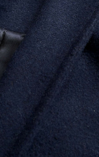 Wool coat with patch pocket