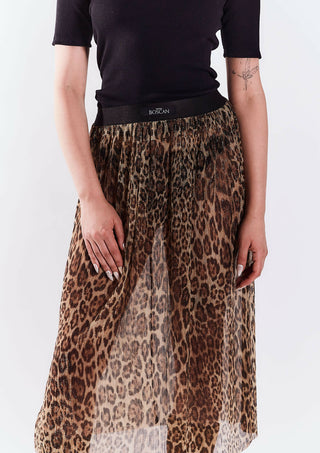 Falda plisada Pantera