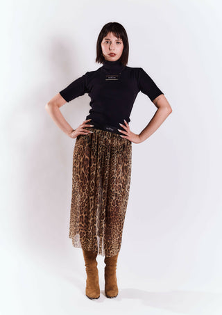 Falda plisada Pantera