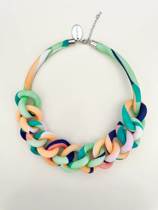 COLLAR CADENA print mix selva